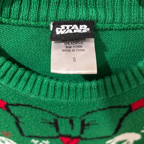 Officially Licensed Star Wars Ugly Christmas Sweater Men's Size S - Picture 5 of 8
